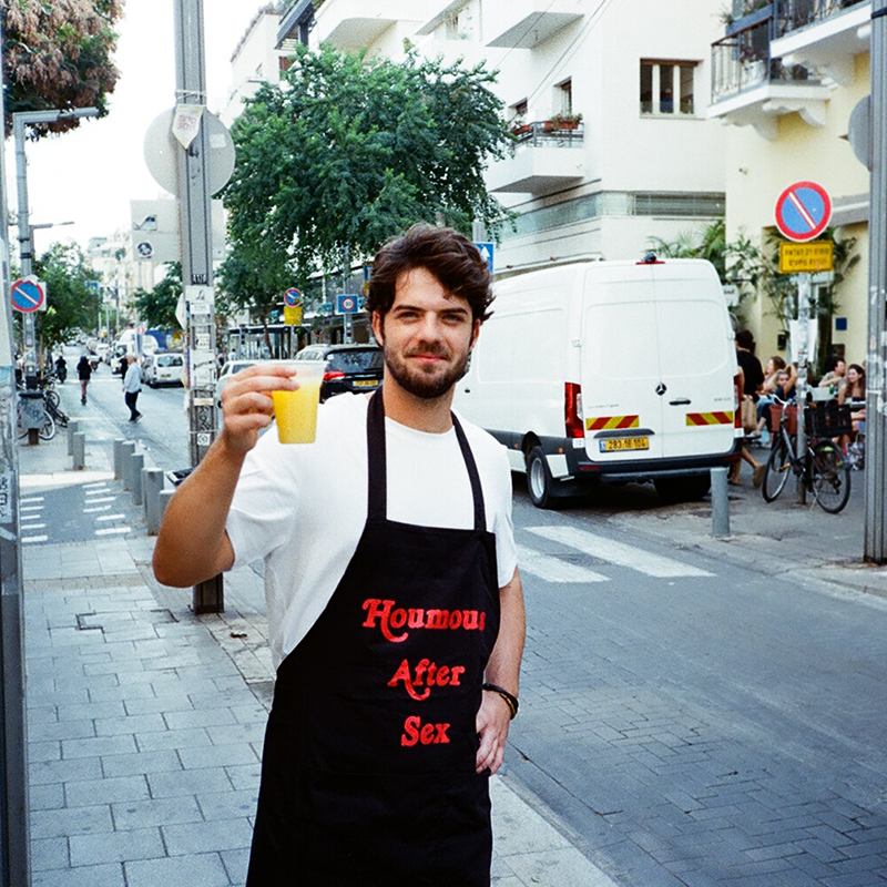 H.A.S Cotton Organic Apron - Red & Black