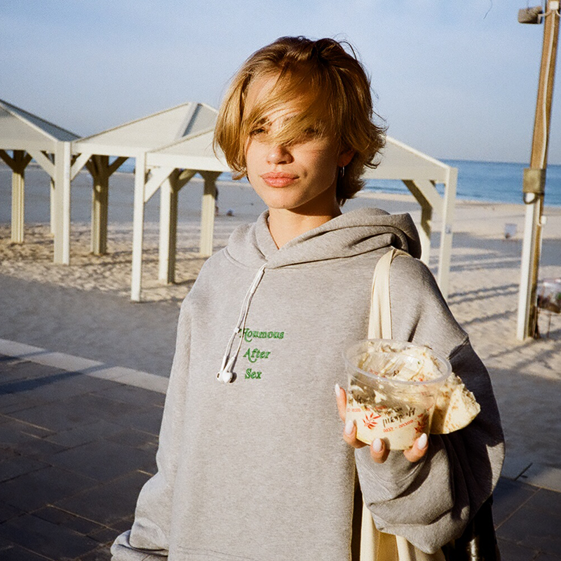 H.A.S Grey Hoodie Houmous After Sex H.A.S Grey Hoodie Houmous After Sex