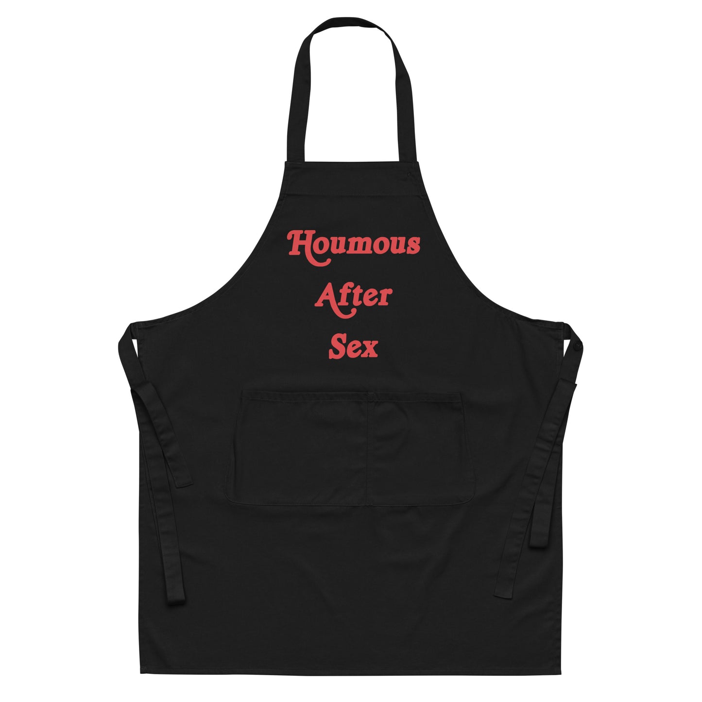 Black & Red Organic cotton apron